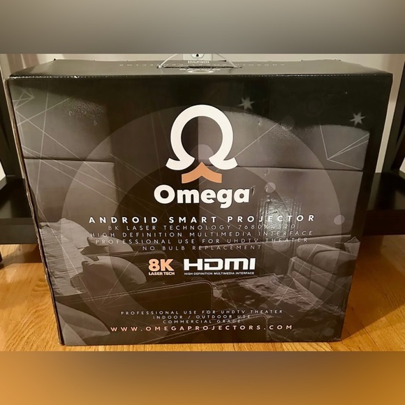 Omega Other Omega Om6 8k Android Smart Projector 72 Screen Poshmark